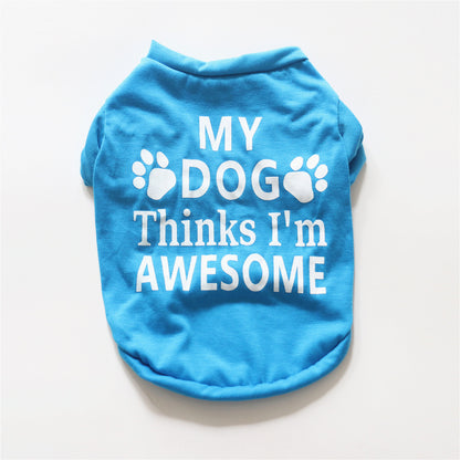Cotton Pet Tee "Awesome Owner"