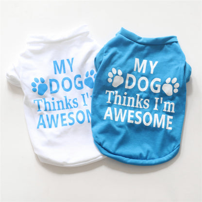 Cotton Pet Tee "Awesome Owner"
