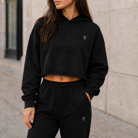 Identity Cropped Hoodie