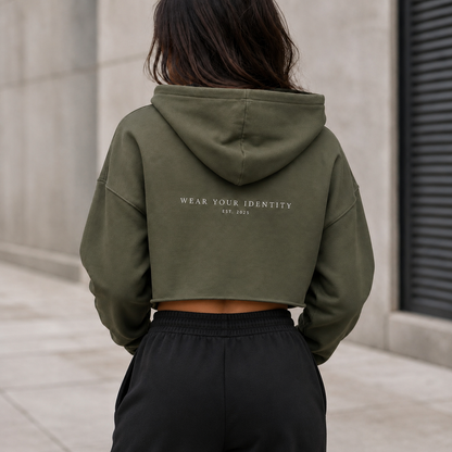 Identity Cropped Hoodie