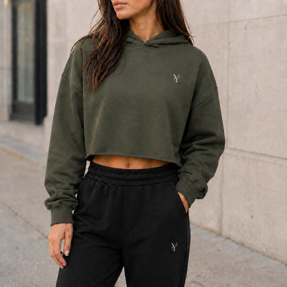Identity Cropped Hoodie