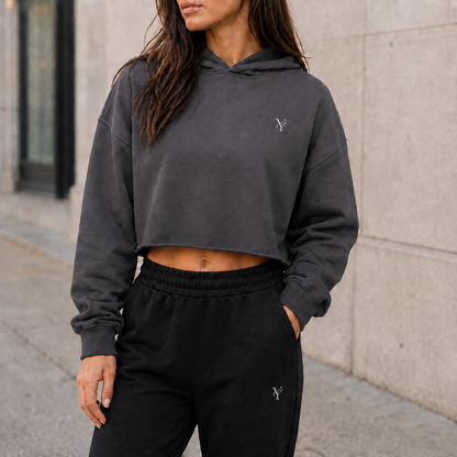 Identity Cropped Hoodie